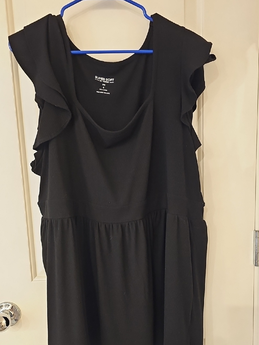 torrid Black Ribbed Super Soft Top